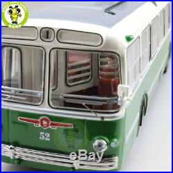 1/43 Classic ZIU 5 Trolleybus Soviet Union Russia Diecast Model Bus Car Green