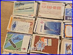 (1200)+ USSR Soviet Union Communist Russia Amateur Ham Radio QSL Cards Postcards