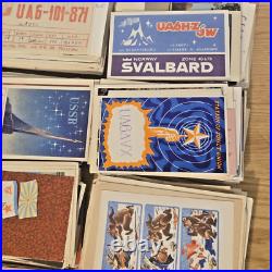 (1200)+ USSR Soviet Union Communist Russia Amateur Ham Radio QSL Cards Postcards