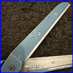 14 GIANT Vintage OLD Russian Soviet Union USSR CCCP 1960 BLUE TAILORS SCISSORS