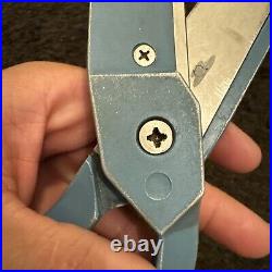 14 GIANT Vintage OLD Russian Soviet Union USSR CCCP 1960 BLUE TAILORS SCISSORS