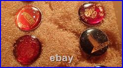 15 1950s/60s USSR Soviet Union Space Badges Pins Buttons Soyuz Sputnik with BOX C1