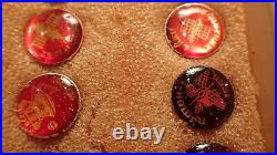 15 1950s/60s USSR Soviet Union Space Badges Pins Buttons Soyuz Sputnik with BOX C1