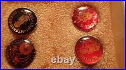 15 1950s/60s USSR Soviet Union Space Badges Pins Buttons Soyuz Sputnik with BOX C1