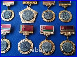15 Union Soviet Republics State Emblem Flags Communism Propaganda Pin Badge USSR