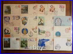 180pcs of 1950s SOVIET UNION USSR COVERS COLLECTION (Russian set stamps old)