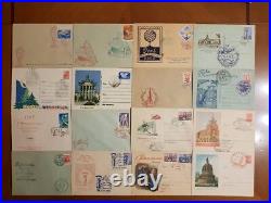180pcs of 1950s SOVIET UNION USSR COVERS COLLECTION (Russian set stamps old)