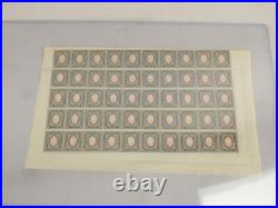 1917 Russia Coat of Arms Full Sheets Collection Lot 137a&b 138a&b 1000 MT Stamps