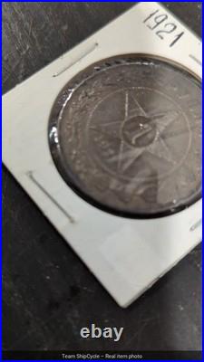 1921 1 Rouble CCCP RSFSR Soviet Union USSR Russia Dark ToningPatina Nice G2U