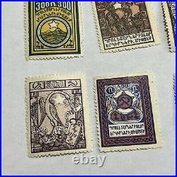 1922 Armenia Mint Lot Of 9 Stamps #301-309, Russia CIVIL War