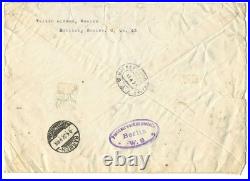 1922 Russia Registered Cover Moscow Germany Berlin Censor Original Letter