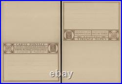 1927, Soviet Union Stationery Unseparated Reply Cards Worker 7k+7k, 6 Languages