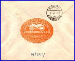 1929 Soviet Union USSR Registered Cover to Charlottenburg Berlin Germany