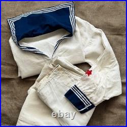 1930/40s WW2 Era Soviet Union USSR Navy'Formenka' White Suit