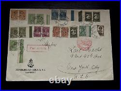 1932 Russia USSR Soviet Union Airmail Cover to NY USA Hamburg America Line