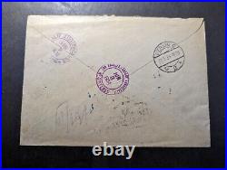 1934 Registered Russia USSR Soviet Union Airmail Cover Charkov to CA USA