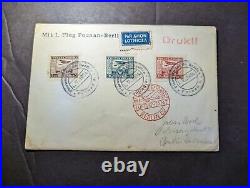 1934 Russia USSR Soviet Union Airmail Cover Poznan to Berlin Germany