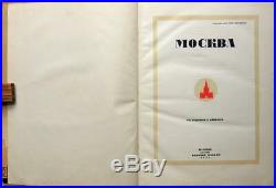 1935 MOSCOW MOSKVA USSR Russian Book STALIN Photos Architecture Soviet Union ART