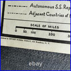 1936 Map Of Union Of Soviet Socialist Republics Soviet Russia Today New York