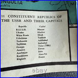 1936 Map Of Union Of Soviet Socialist Republics Soviet Russia Today New York
