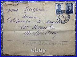 1938 Ussr Soviet Union Russia Cover To Los Angeles California, Lenin Stamp