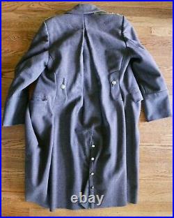 1940s WWII Soviet Union Russian Military Air Force Captain Wool Winter Coat