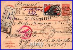 1941 USSR Soviet Union Postcard Cover Moscow to Germany Jewish Refugee China