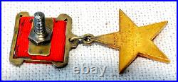 1941y. RUSSIAN HERO GOLD STAR USSR SOVIET MILITARY ORDER MEDAL WWII AWARD BADGE