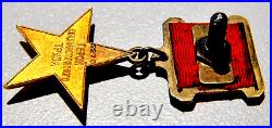 1941y. RUSSIAN HERO GOLD STAR USSR SOVIET MILITARY ORDER MEDAL WWII AWARD BADGE