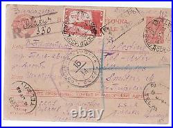 1943 Siberia Soviet Union USSR Censored Postcard cover to Tel Aviv Palestine