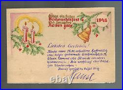 1947 USSR Soviet Union Hand drawn Art German POW Camp 3840 cover Prisoner of War