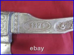 1960s VINTAGE SOVIET UNION USSR SOUVENIR METAL AXE withSPUTNIC FIRST SATELLITE
