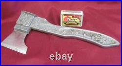1960s VINTAGE SOVIET UNION USSR SOUVENIR METAL AXE withSPUTNIC FIRST SATELLITE