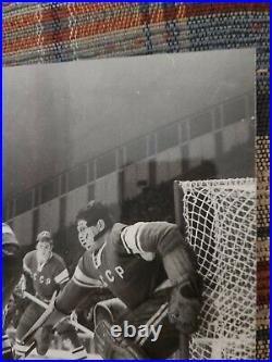 1960s Victor Konovalenko Cccp Hockey Photo Goalie Mask Type 1 Soviet Union Ussr