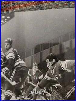 1960s Victor Konovalenko Cccp Hockey Photo Goalie Mask Type 1 Soviet Union Ussr