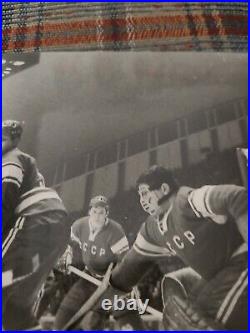 1960s Victor Konovalenko Cccp Hockey Photo Goalie Mask Type 1 Soviet Union Ussr