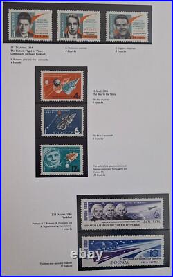 1961-86 Soviet Union Jubilee Collection of Space stamps in book Limited Edition