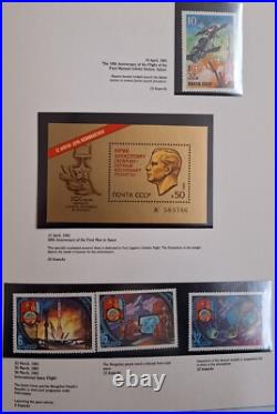 1961-86 Soviet Union Jubilee Collection of Space stamps in book Limited Edition