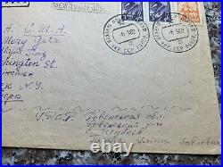 1962 Ussr Soviet Union Russia Cover To New York. Special Fur Coats Cancel