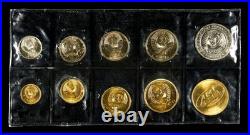 1965 USSR 9-Coin Prooflike Set + Medal Leningrad Mint Sealed