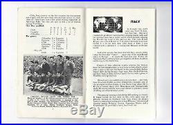 1966 FIFA WORLD CUP Group 4 Programme USSR / Soviet Union N. Korea Italy Chile