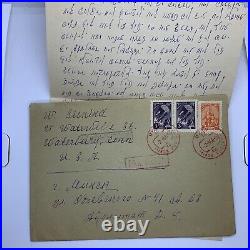 1966 Minsk Soviet Union Russia Cover With Letter, Red Cancels