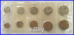 1968 Russia Ussr Cccp Soviet Union Official Leningrad Mint Prooflike Set (9)