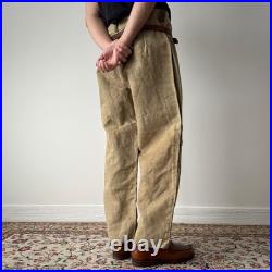 1970s Vintage Soviet Union USSR Work Welders Hemp Pants