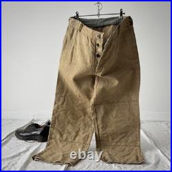 1970s Vintage Soviet Union USSR Work Welders Hemp Pants