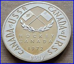 1972 Summit Series Sterling Silver Medal Canada VS USSR Soviet Union Hockey