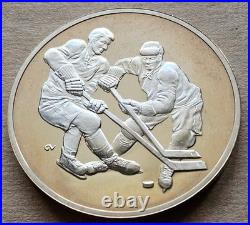 1972 Summit Series Sterling Silver Medal Canada VS USSR Soviet Union Hockey