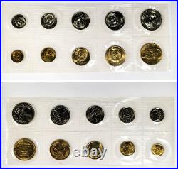 1973 RUSSIA USSR SOVIET UNION OFFICIAL LENINGRAD MINT PROOF LIKE SET (9) w COA