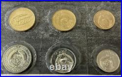 1973 Soviet Union Leningrad Mint Uncirculated Sealed Coin Set Goznak Ruble Kopek