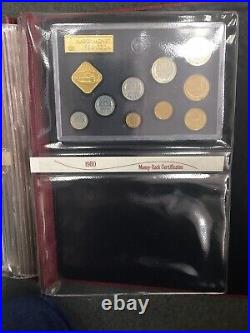 1974-1980 Soviet Union Proof-Like Collector (7) Sets (63-Coins & 7-Tokens)